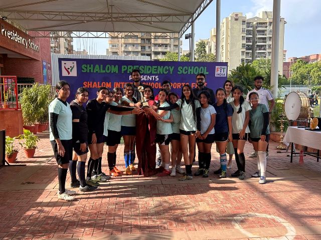 BDBBPS GIRLS’ U-17 FOOTBALL TEAM CLINCHES SILVER MEDAL  AT SHALOM PRESIDENCY SCHOOL